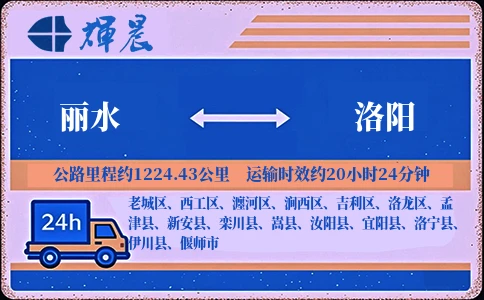 優質麗水到洛陽物流專線