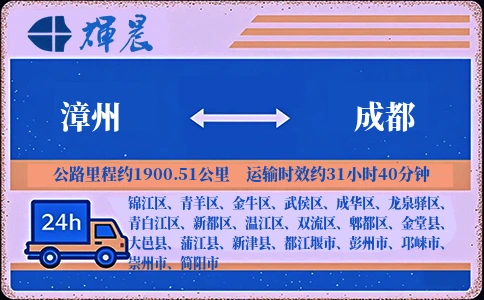 優質漳州到成都物流專線
