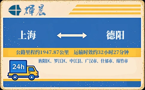 上海到德陽物流專線