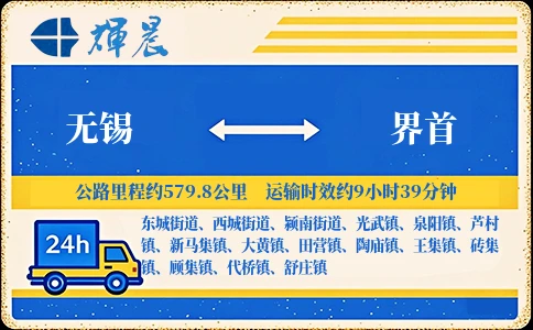 無錫到界首物流專線